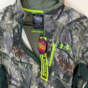 under armour camo fleece jacket